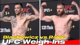 UFC Vegas 54 OFFICIAL WEIGH-INS: Błachowicz vs  Rakić