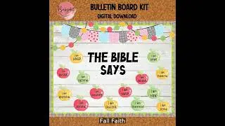 Christian Fall Apple Bulletin Board Kit!
