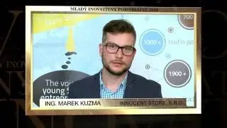 Mlad&yacute; inovat&iacute;vny podnikateľ 2016 - Marek Kuzma (Innocent Store)
