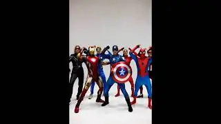 😱 Marvel Team Entertainmen //🤣dancing #marvel #foryou #shorts