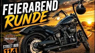 Wochenende Hoch die Hände ! Feierabendrunde mit der Harley Davidson Street Bob 114 !