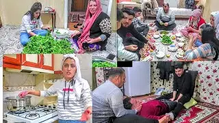 روبالين فاجأت العيلة بطبخهاوالعيلة ما كانو بالبيت وبكري وقع على ضهرو وبابا صلحلو ضهرو 😍😍