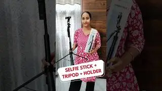 Portronics Lumistick 2 Portable Smart Selfie Stick With Tripod Stand, 3 in 1 + Bluetooth Remote 💯👌