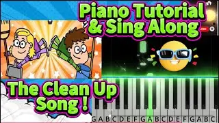 Easy, How 2 Play The Clean Up Song&mdash;Traditional Piano Tutorial nursery rhymes #piano baby shark