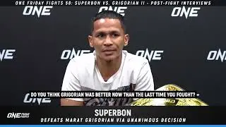 ONE Friday Fights 58 Post-Fight Interview: Superbon Singha Mawynn