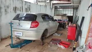 BMW 118i E87 N46,Troca de Discos, Pastilhas e Sensor de Freio (Dianteiro e Traseiro), passo a passo