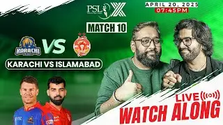 🔴 LIVE | Karachi Kings vs Islamabad United PSL X | PSL MATCH LIVE WATCH ALONG