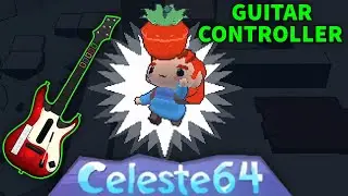 I Got Every Strawberry in Celeste 64 with a Guitar Hero Controller