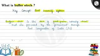 What is buffer stock?