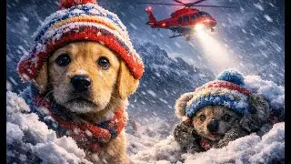 ❄️Lost in the White: Puppy & Koala’s Snowstorm Survival on Mount Kosciuszko ❄️🐶🐨Helicopter Rescue🧭🚁👍