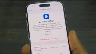 How to Turn OFF Lockdown Mode on iPhone