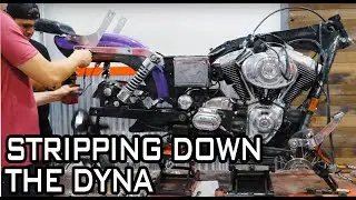 Completely Stripping Down My Dyna // 1999 Harley Davidson Dyna Build PT 2