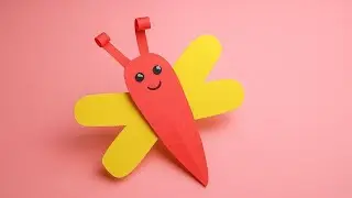 Cute Paper Butterfly Craft for Kids | Easy DIY Insect Craft | Asha Craft & Art