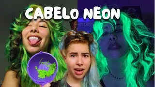 PINTANDO O CABELO DE VERDE NEON💚
