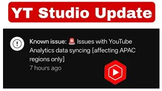 Known issue 🚨 Issues with YouTube Analytics data syncing [affecting APAC regions only]