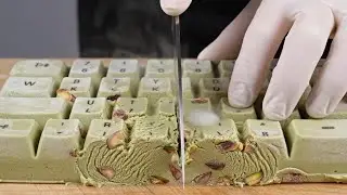 What Happens When You Cut an Ice Cream Keyboard? 👀🍨 | Satisfying ASMR