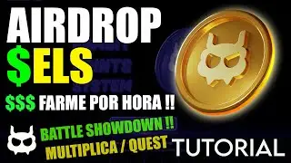 AIRDROP GRATUITO $ ELS, FARME MULTIPLICANDO POR HORA, TOKEN DO BATTLESHOWDOWN! GAMBIT AIRDROP