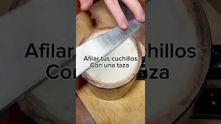 C&oacute;mo afilar tus cuchillos con una taza de caf&eacute;. #frostyfoodmx #afilatuscuchillo#afilar #cuchillo