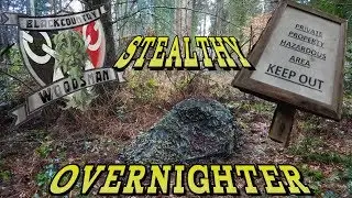 Stealthy overnighter in private woods | Recon 1 tent