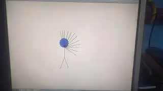 Blue stickman destroys house with spirit bomb || Stickman animation || Flash