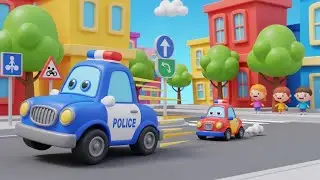 Police Car ABC Patrol Song for Kids | ABC Song, Vehicle Nursery Rhymes & Baby Songs 🚓🔤🎶