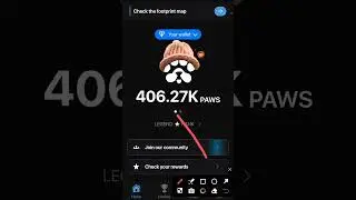 Paws 🐾 New Task ....8K Coins #paws#telegram #mining #mind