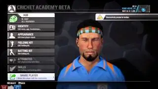 Cricket Academy&trade; Beta Walkthrough : Looking a Player Creator , Editor Tools and User Created Players