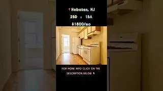 2 BEDROOM APARTMENT FOR RENT 📍Hoboken, NJ