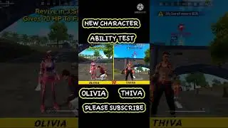 NEW CHARACTER THIVA ABILITY TEST IN FREE FIRE | THIVA SKILL TEST - GARENA FREEFIRE
