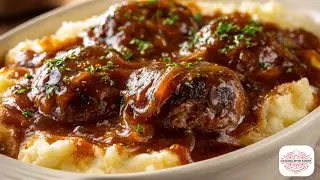 Smothered Hamburger Steaks & Mashed Potato Casserole Recipe