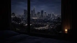Almost Silent Night Sound for Deep Sleep | Los Angeles | 8 Hours