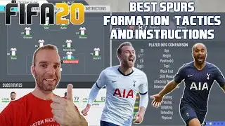 BEST SPURS Formation, Tactics and Instructions - FIFA 20 TUTORIAL