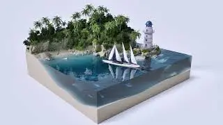 Mini Ocean Diorama &mdash; Twinmotion