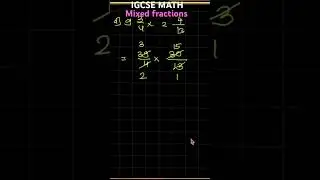 Multiplication of mixed fractions #igcsemath #igcse #visionigcse