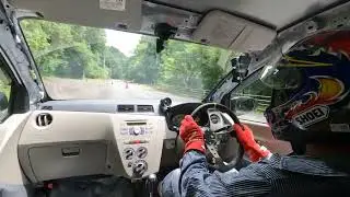 恵那モータースポーツフェスティバルin笠置山　040709 練習2本目　ミラ