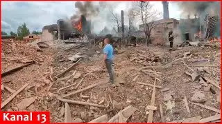 New footage from the site of explosion and destruction in Moscow