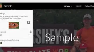 In Google Sites how to add a logo & top and side navigation bar