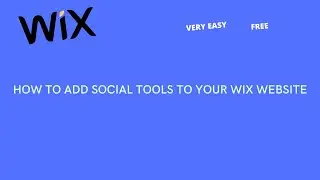 HOW TO ADD SOCIAL TOOLS TO YOUR WIX WEBSITE | #eggwebtut
