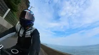 【淡路島／兵庫】四国・中国1500kmツーリング（初日⑥）、初淡路島南海岸線②（TRIUMPH DAYTONA765Moto2／兵庫県道76号線）