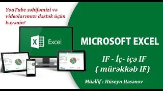 Excel IF funksiyası (iç-içə IF ) Dərs-2