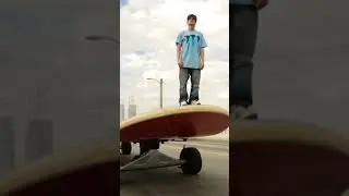 The World&rsquo;s Biggest Skateboard 🌎 #skateboarding #shorts