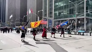 🔴 NYC Live: Tartan Day Parade - 4/9/22