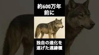 太古に生息したとされる最大の狼ダイアウルフの雑学 #雑学 #雑学知識 #雑学ショート