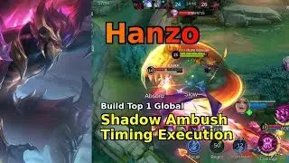 Hanzo &ndash; Shadow Ambush Gameplay Hard Win(8/4/6) | Mobile Legends (April 2025)