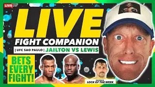 FIGHT COMPANION | UFC S&atilde;o Paulo: JAILTON vs LEWIS | LIVE STREAM | #UFCSaoPaulo | We Want Picks