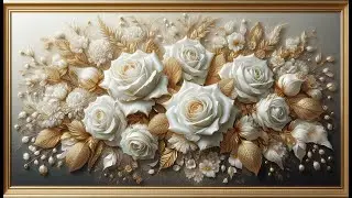 4K Cinematic Elegance | Pure Luxury Aesthetics | White Rose Serenity