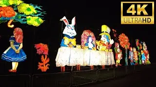 Blackpool Illuminations ✨ Tableaux ✨ Magical Ultimate Walking Tour In 4K UK England 🚂 🇬🇧 #blackpool 