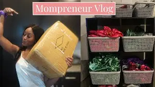My Entrepreneur Journey Vlog: Huge Product Unboxing, Organization, Order Packing & Goal Setting