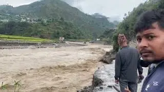Day 2 roshi khola chaukidada landslide and flooding 2082/06/19 BP Highway update
