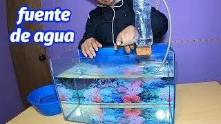 FUENTE DE AGUA que fluye eternamente. reciclando materiales. ¿será verdad?